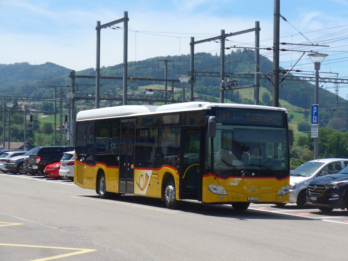 (206'794) - Faucherre, Moudon - VD 3120 - Mercedes am 24. Juni 2019 beim Bahnhof Pal�zieux