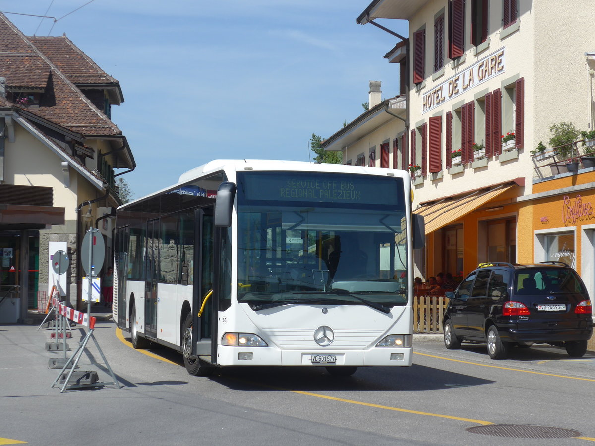 (206'841) - Interbus, Yverdon - Nr. 68/VD 501'577 - Mercedes (ex AFA Adelboden Nr. 93; ex AFA Adelboden Nr. 5) am 24. Juni 2019 beim Bahnhof Pal�zieux
