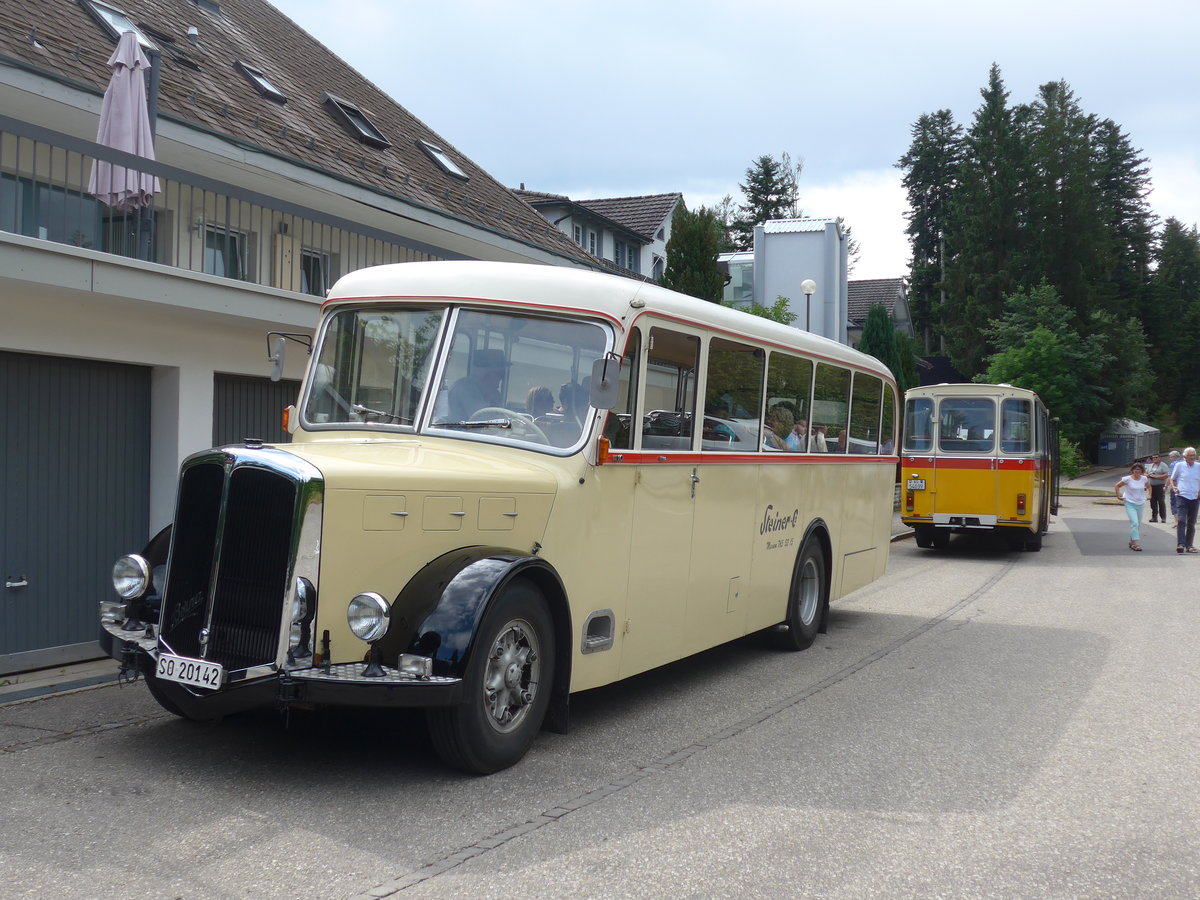 (207'452) - Steiner, Messen - SO 20'142 - Berna/Hess (ex B�rtschi, Biberen) am 7. Juli 2019 in Emmenmatt, Moosegg