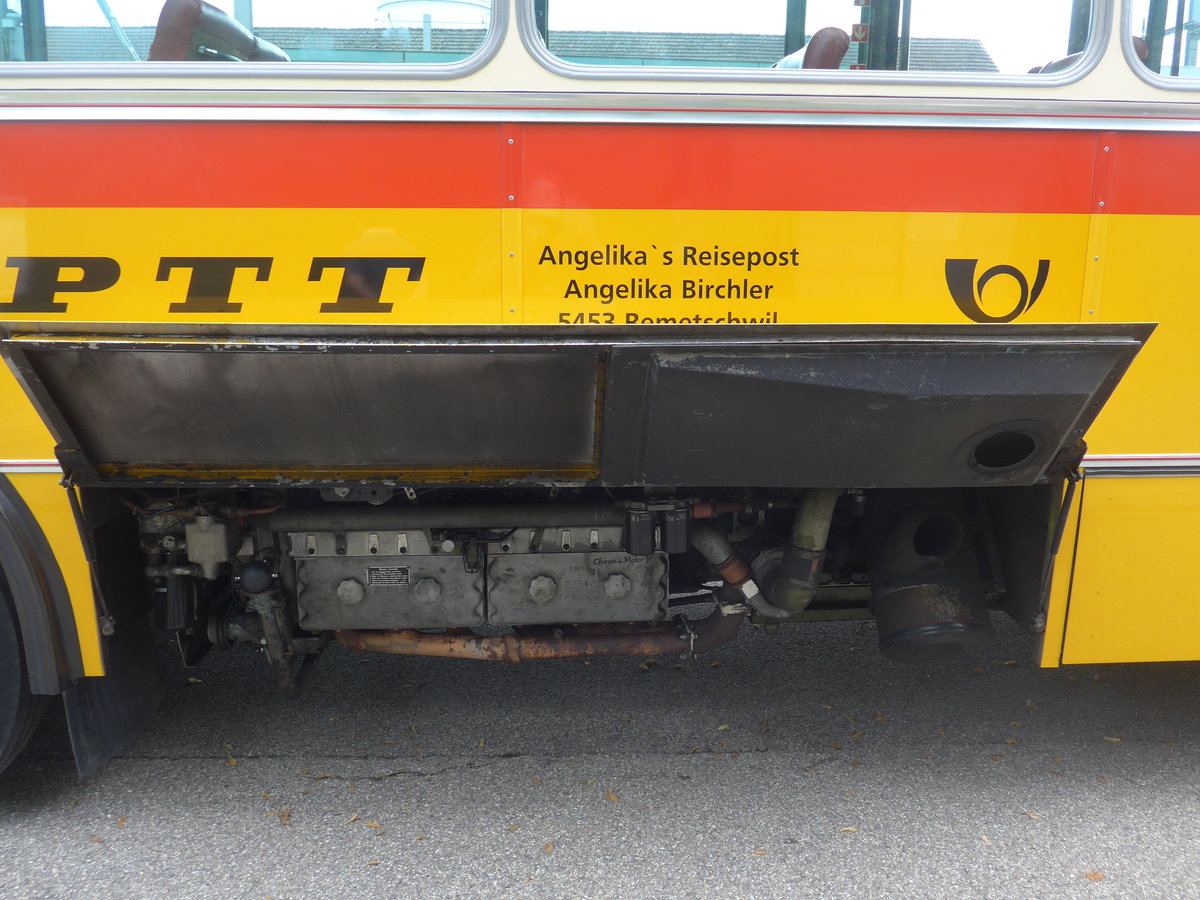 (207'483) - Birchler, Remetschwil - AG 54'039 - FBW/T�scher (ex Gerber, Winkel; ex Eggenberger, M�riken; ex Tanner, Bubendorf; ex P 24'803) am 7. Juli 2019 beim Bahnhof Emmenmatt (Detailaufnahme)