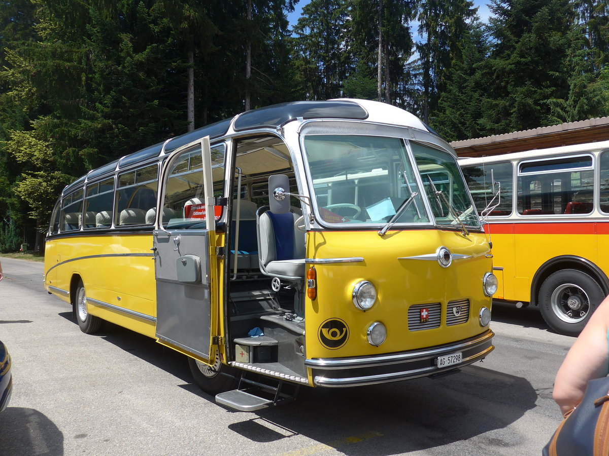 (207'490) - Zimmerli J., Oftringen - AG 57'298 - Berna/T�scher (ex Stutz, Oberlunkhofen; ex Leu, Schongau; ex Wicki, Bremgarten; ex P 22'054; ex P 20'704) am 7. Juli 2019 in Waldh�usern, Kurhaus
