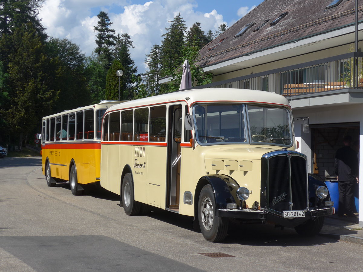 (207'534) - Steiner, Messen - SO 20'142 - Berna/Hess (ex B�rtschi, Biberen) am 7. Juli 2019 in Emmenmatt, Moosegg