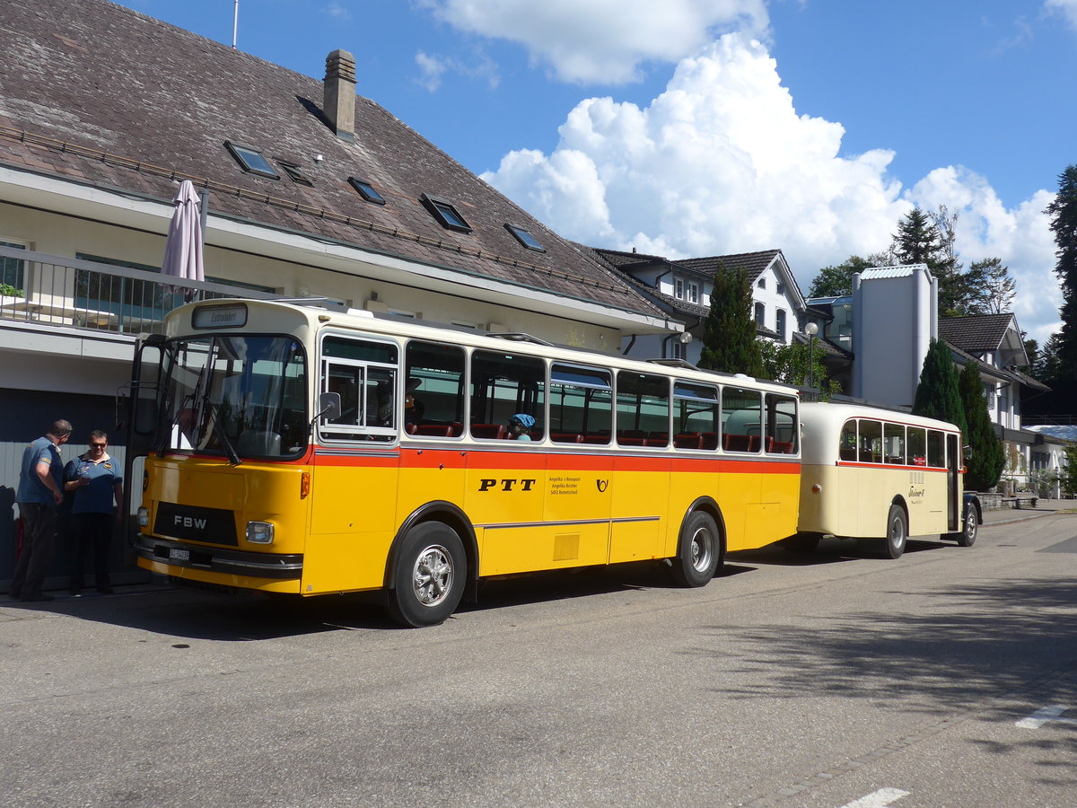 (207'537) - Birchler, Remetschwil - AG 54'039 - FBW/T�scher (ex Gerber, Winkel; ex Eggenberger, M�riken; ex Tanner, Bubendorf; ex P 24'803) am 7. Juli 2019 in Emmenmatt, Moosegg