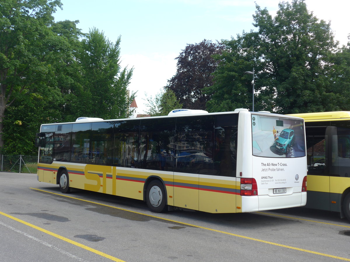 (207'571) - STI Thun - Nr. 130/BE 801'130 - MAN am 8. Juli 2019 bei der Schiffl�ndte Thun