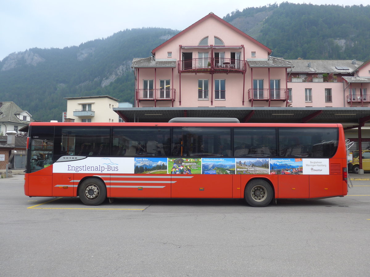 (207'640) - AFA Adelboden - Nr. 24/BE 26'701 - Setra am 9. Juli 2019 in Meiringen, Postautostation (Einsatz PostAuto f�r Engstlenalp-Bus)