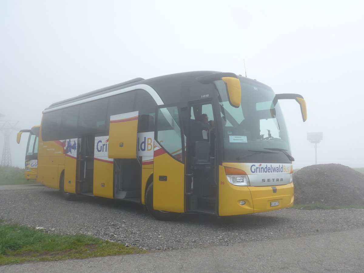 (207'708) - AVG Grindelwald - Nr. 26/BE 268'737 - Setra am 9. Juli 2019 auf dem M�nnlichen