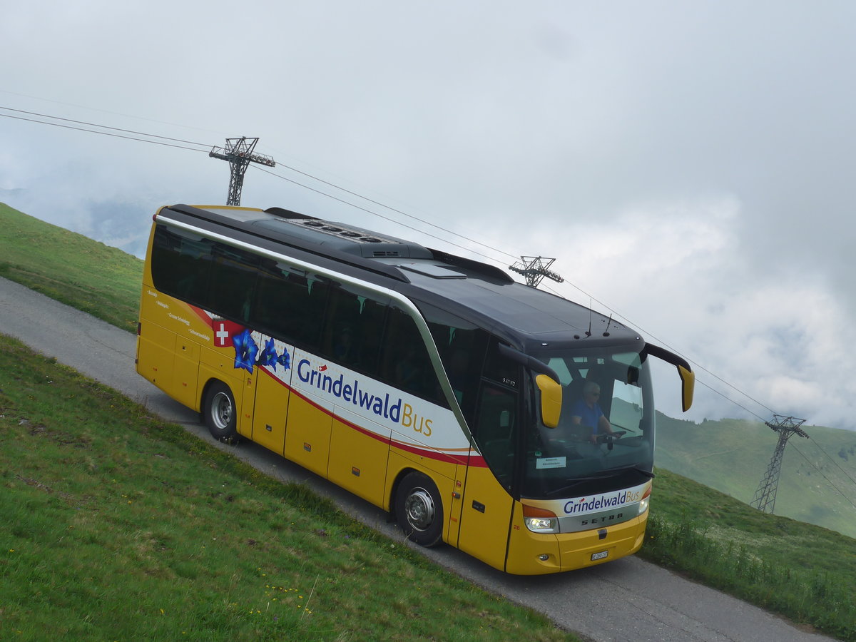 (207'713) - AVG Grindelwald - Nr. 26/BE 268'737 - Setra am 9. Juli 2019 auf dem M�nnlichen