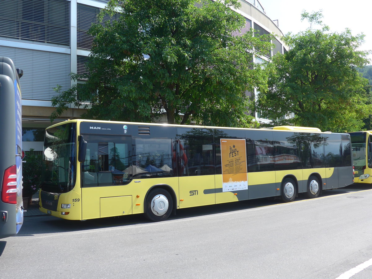 (207'767) - STI Thun - Nr. 159/BE 752'159 - MAN am 10. Juli 2019 bei der Schiffl�ndte Thun