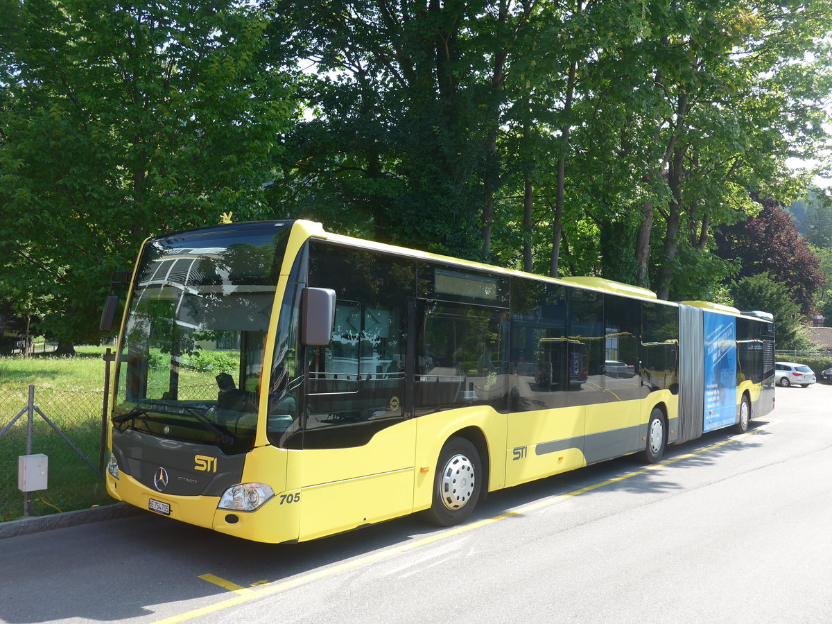 (207'768) - STI Thun - Nr. 705/BE 754'705 - Mercedes am 10. Juli 2019 bei der Schiffl�ndte Thun