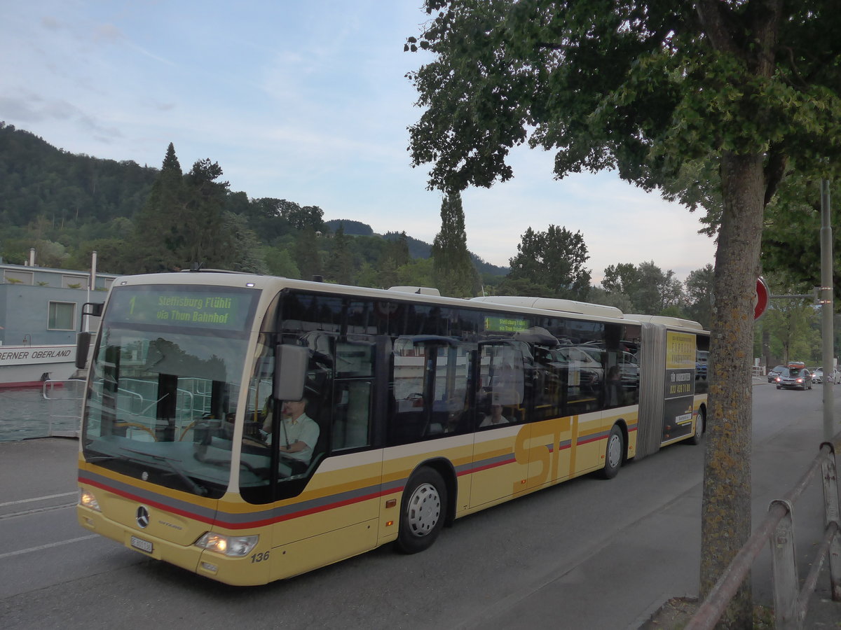 (207'971) - STI Thun - Nr. 136/BE 801'136 - Mercedes am 18. Juli 2019 bei der Schiffl�ndte Thun