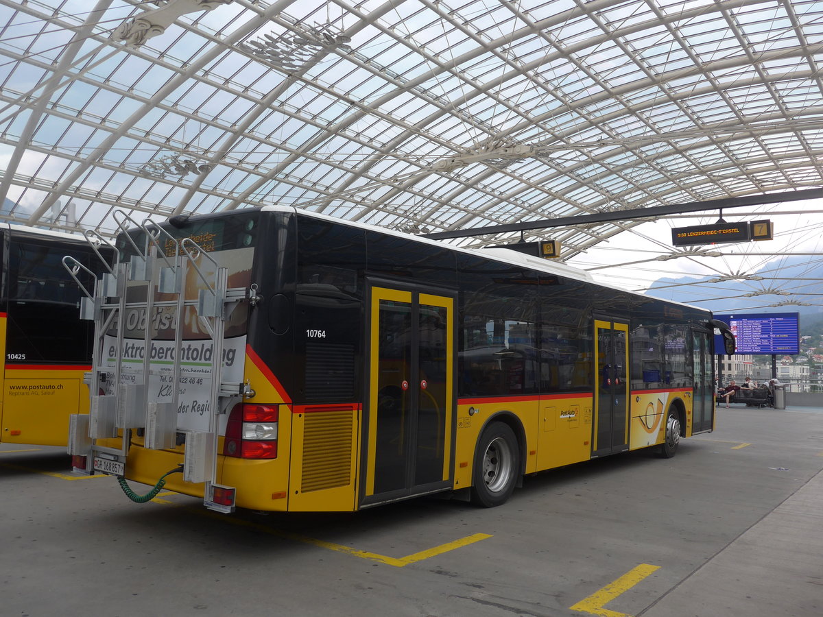(208'009) - PostAuto Graub�nden - GR 168'857 - MAN am 21. Juli 2019 in Chur, Postautostation