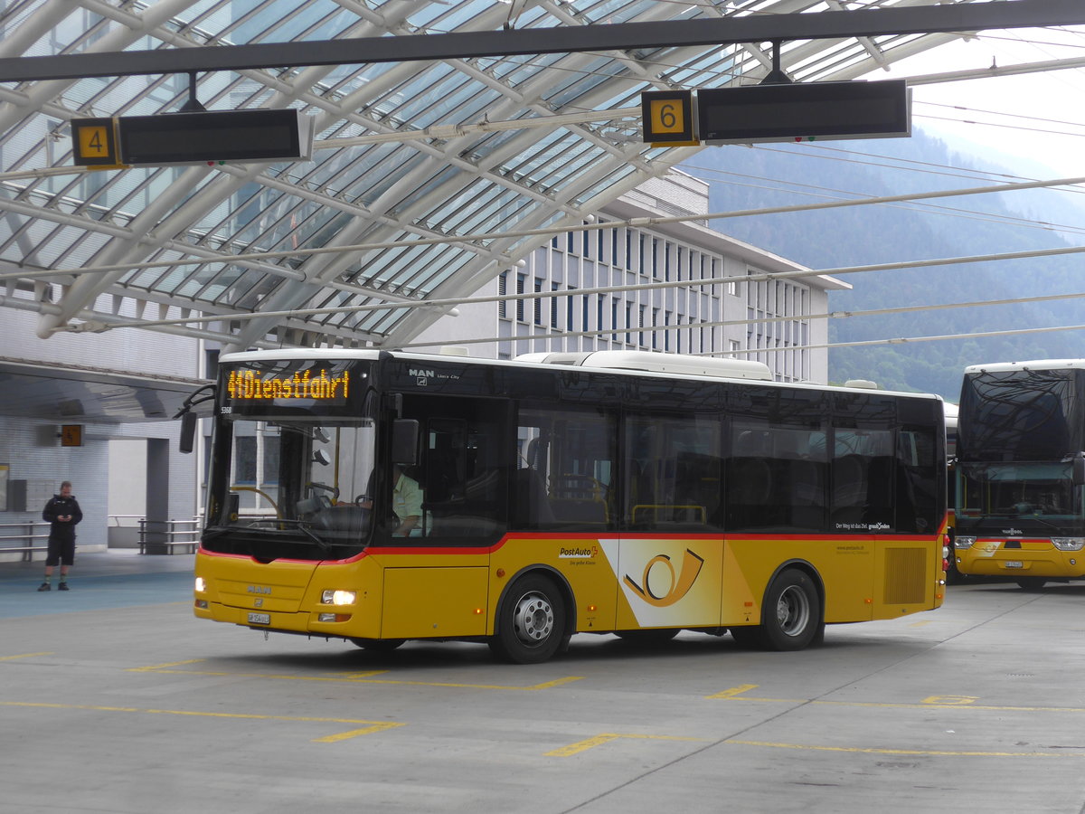 (208'018) - Bossi&Hemmi, Tiefencastel - GR 154'013 - MAN/G�ppel (ex Zegg, Samnaun) am 21. Juli 2019 in Chur, Postautostation