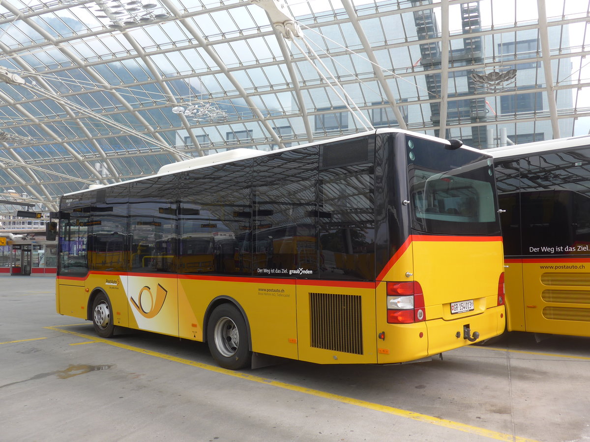 (208'020) - Bossi&Hemmi, Tiefencastel - GR 154'013 - MAN/G�ppel (ex Zegg, Samnaun) am 21. Juli 2019 in Chur, Postautostation