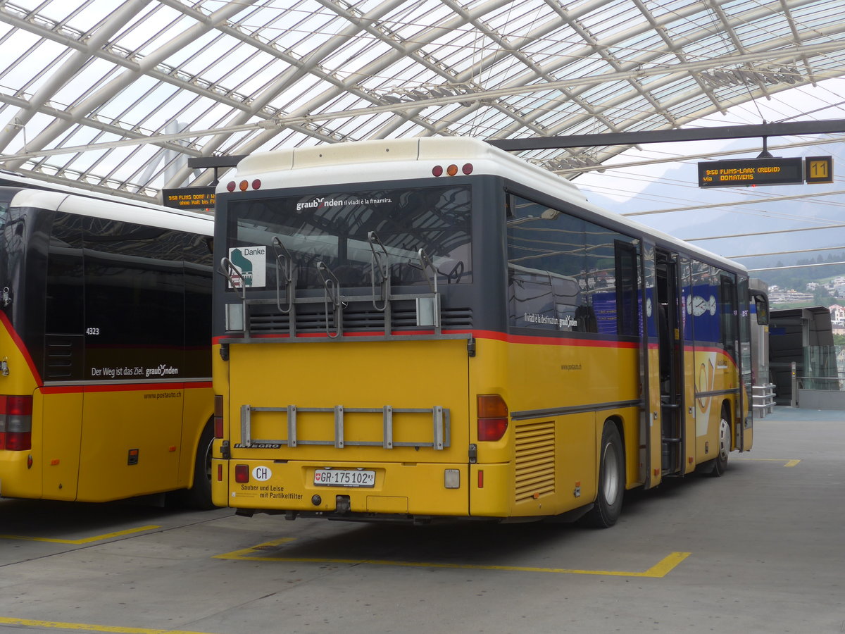 (208'021) - PostAuto Graub�nden - GR 175'102 - Mercedes (ex Terretaz, Zernez) am 21. Juli 2019 in Chur, Postautostation