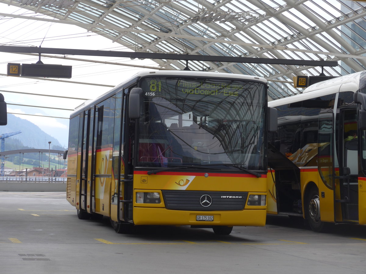(208'022) - PostAuto Graub�nden - GR 175'102 - Mercedes (ex Terretaz, Zernez) am 21. Juli 2019 in Chur, Postautostation