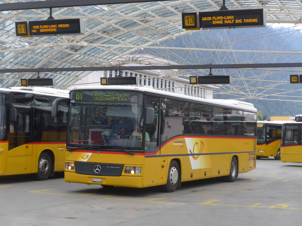 (208'023) - PostAuto Graub�nden - GR 175'102 - Mercedes (ex Terretaz, Zernez) am 21. Juli 2019 in Chur, Postautostation