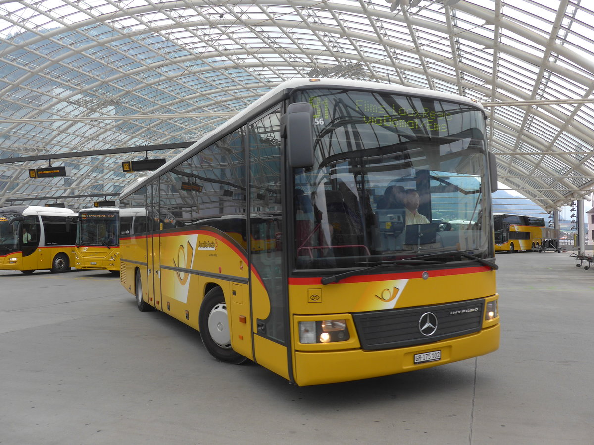 (208'025) - PostAuto Graub�nden - GR 175'102 - Mercedes (ex Terretaz, Zernez) am 21. Juli 2019 in Chur, Postautostation