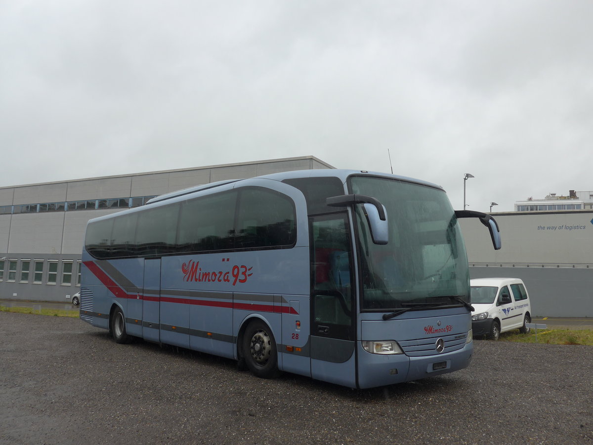 (208'178) - Mimoza, Grenchen - Nr. 28 - Mercedes (ex Schwarb, M�hlin Nr. 28) am 28. Juli 2019 in Kloten, EvoBus