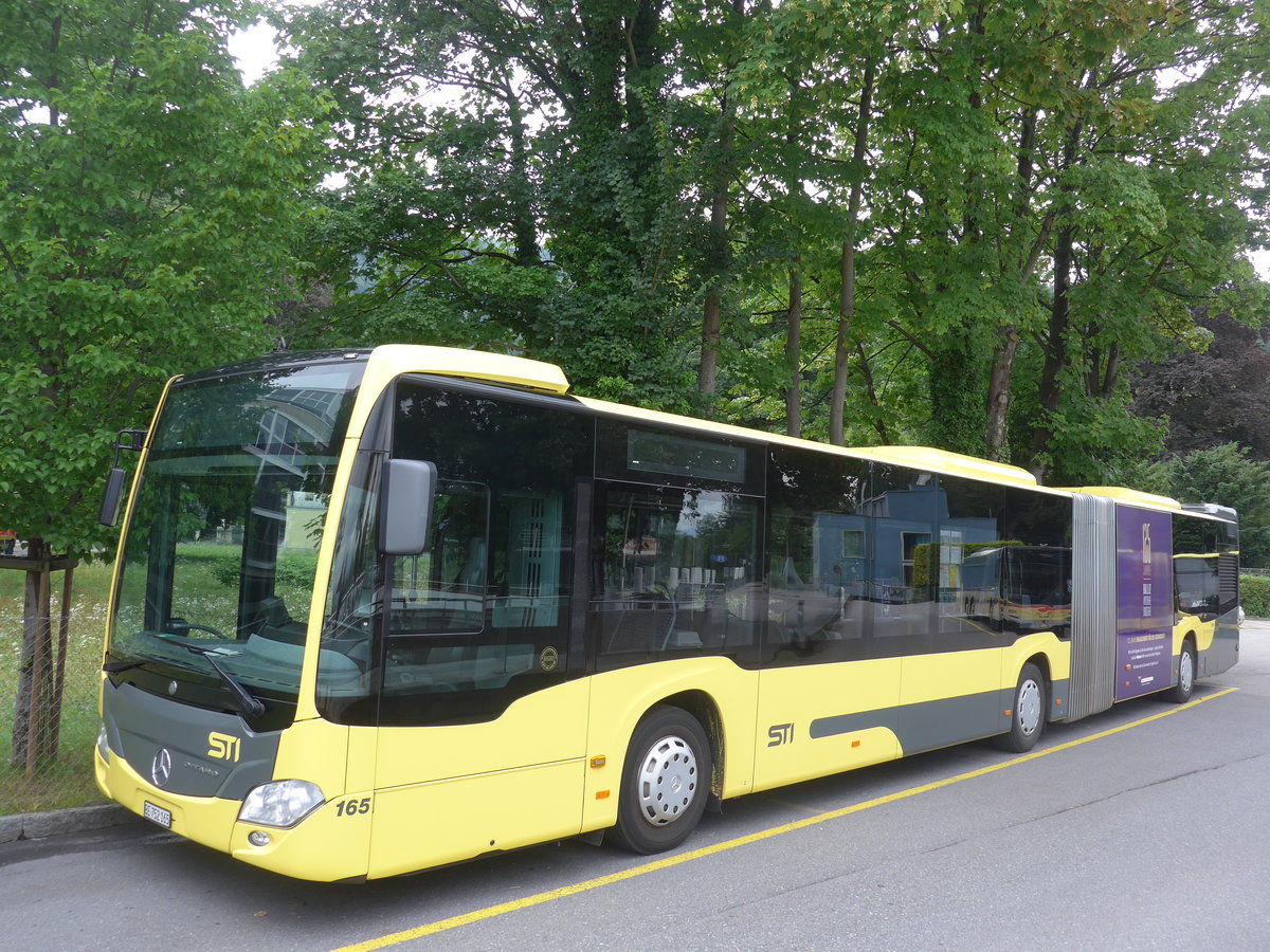 (208'195) - STI Thun - Nr. 165/BE 752'165 - Mercedes am 29. Juli 2019 bei der Schiffl�ndte Thun