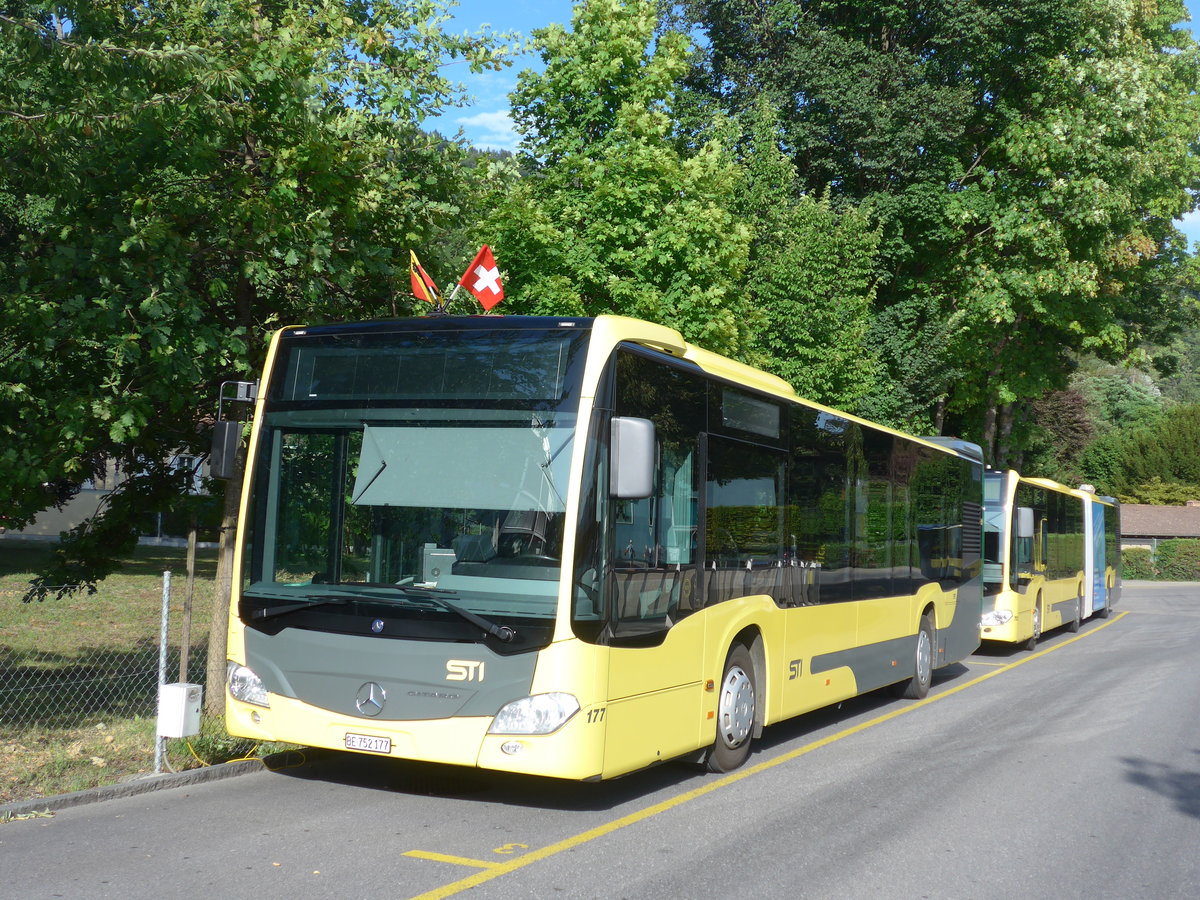 (208'263) - STI Thun - Nr. 177/BE 752'177 - Mercedes am 1. August 2019 bei der Schiffl�ndte Thun