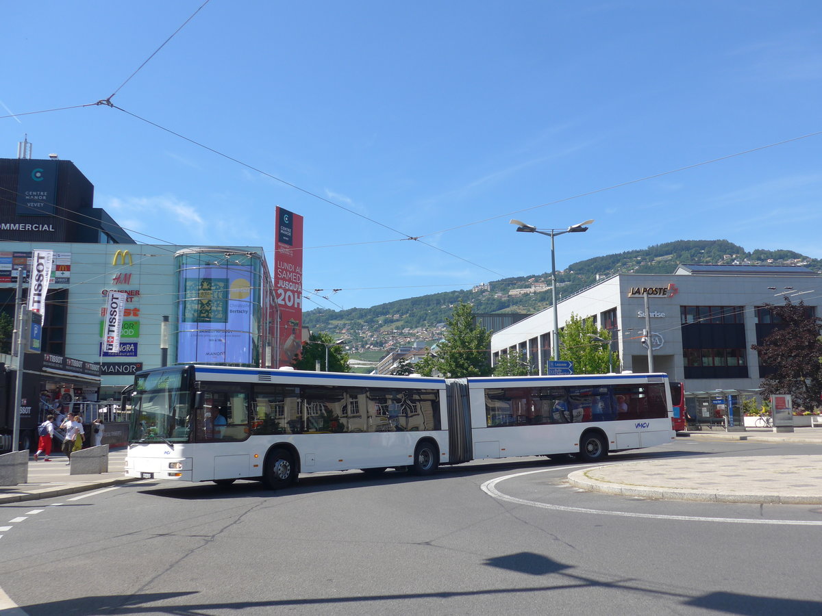 (208'477) - VMCV Clarens - Nr. 902/VD 464'342 - MAN (ex transN, La Chaux-de-Fonds Nr. 246; ex TN Neuch�tel Nr. 246) am 4. August 2019 beim Bahnhof Vevey
