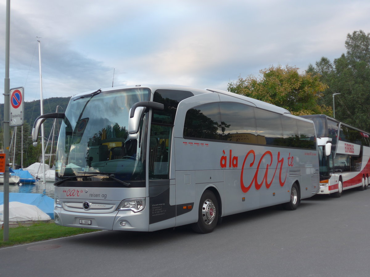 (208'617) - � la Carte, Liestal - BL 6663 - Mercedes am 10. August 2019 in Thun, Strandbad