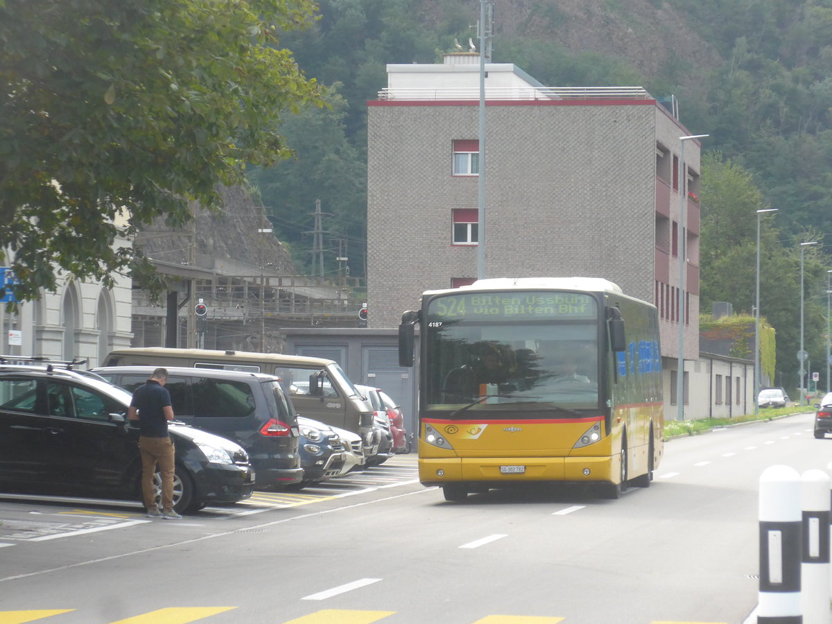 (208'760) - PostAuto Ostschweiz - SG 302'782 - Van Hool (ex Casutt, Gossau) am 17. August 2019 beim Bahnhof Ziegelbr�cke