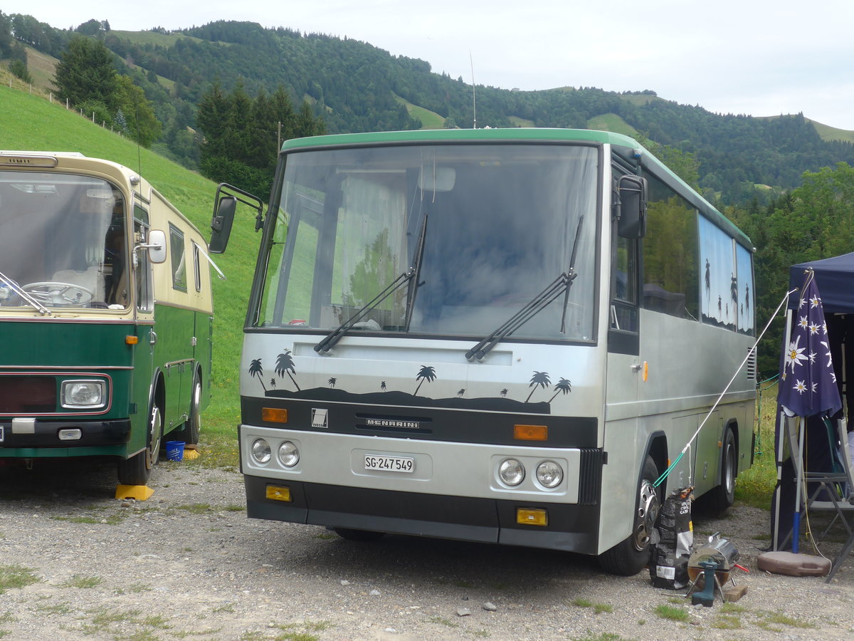 (208'793) - Schneider, Ermenswil - SG 247'549 - Menarini-Iveco (ex Nr. 5) am 17. August 2019 in Atzm�nnig, Schutt