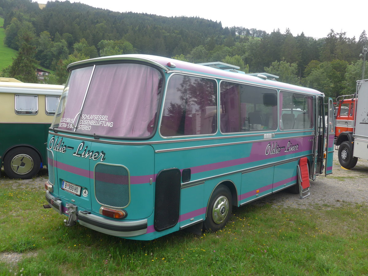 (208'797) - Aus Oesterreich: W�stner, Bezau - B 999 HO - Setra am 17. August 2019 in Atzm�nnig, Schutt