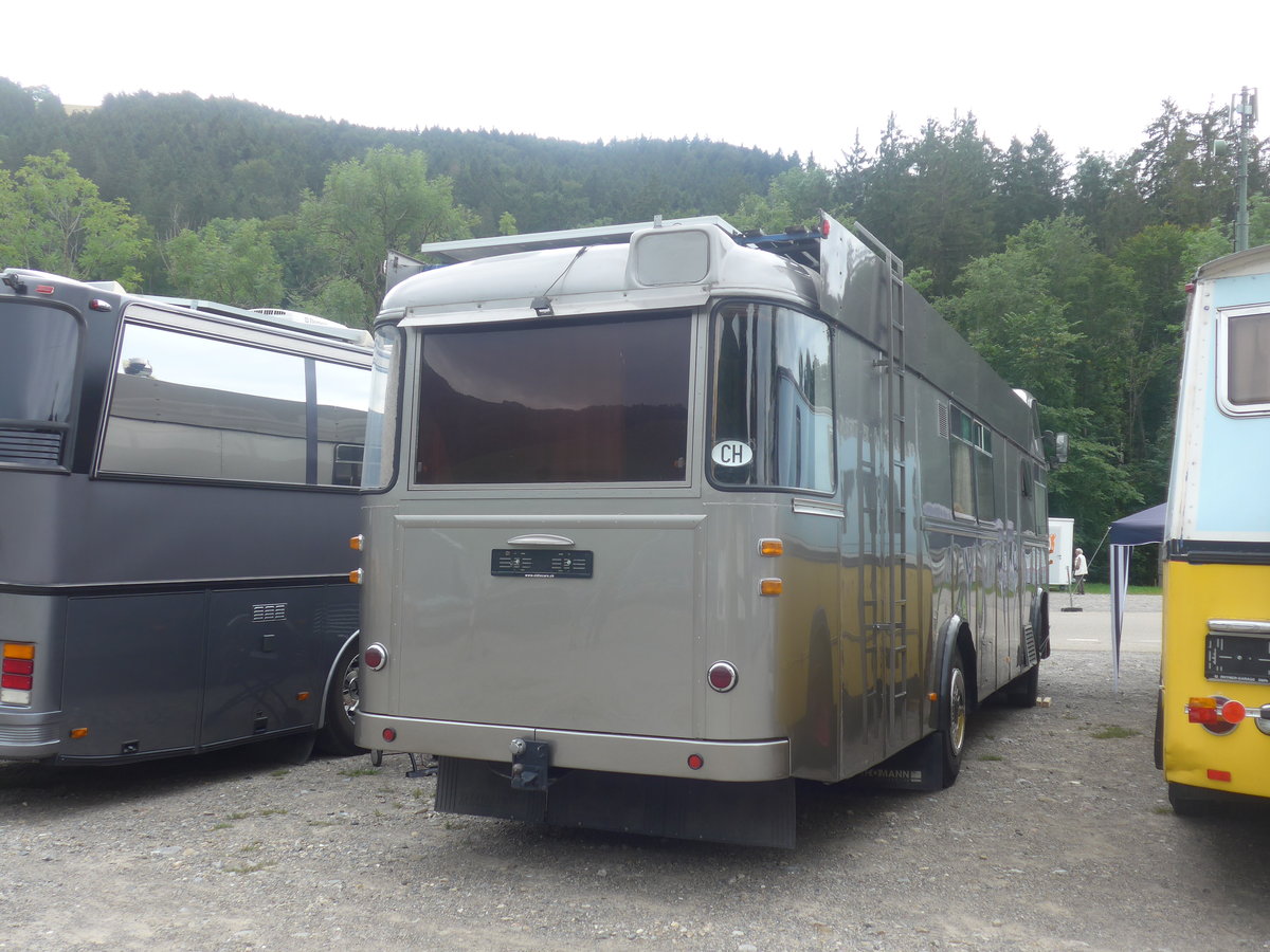 (208'814) - Schneider, Schmerikon - SG 13'934 - FBW/T�scher Hochlenker (ex Basler, Hofstetten; ex VBZ Z�rich Nr. 244) am 17. August 2019 in Atzm�nnig, Schutt