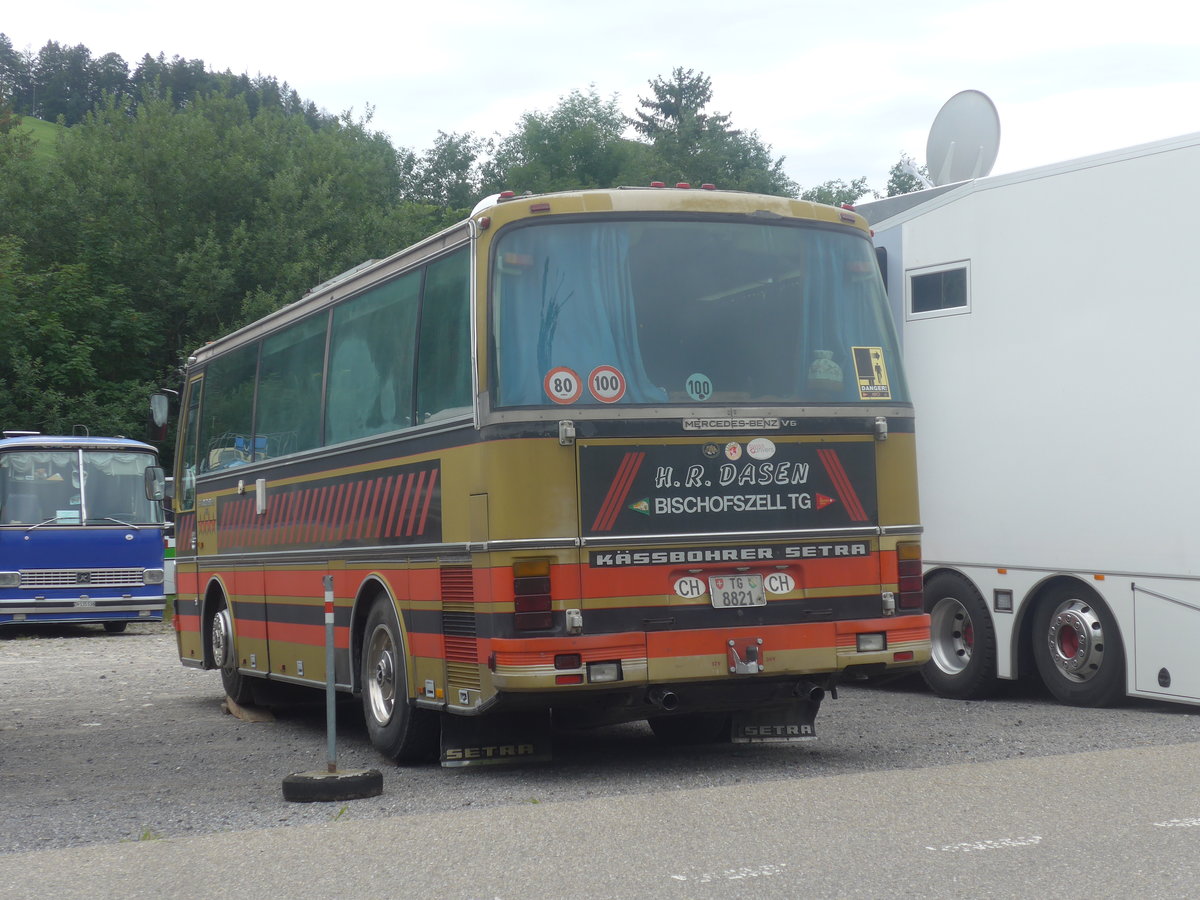 (208'824) - Dasen, Bischofszell - TG 8821 - Setra (ex Reichlin, Goldau) am 17. August 2019 in Atzm�nnig, Schutt