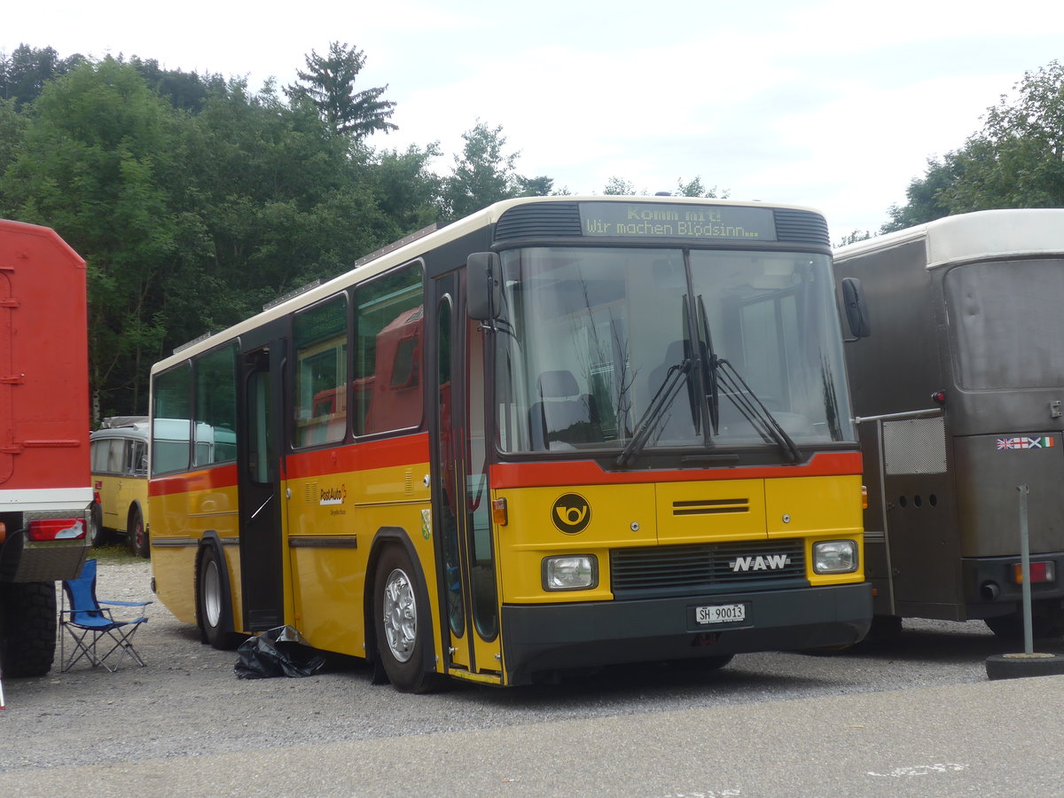(208'826) - B�chi, Bussnang - SH 90'013 - NAW/Hess (ex K�ng, Beinwil; ex Voegtlin-Meyer, Brugg Nr. 79) am 17. August 2019 in Atzm�nnig, Schutt