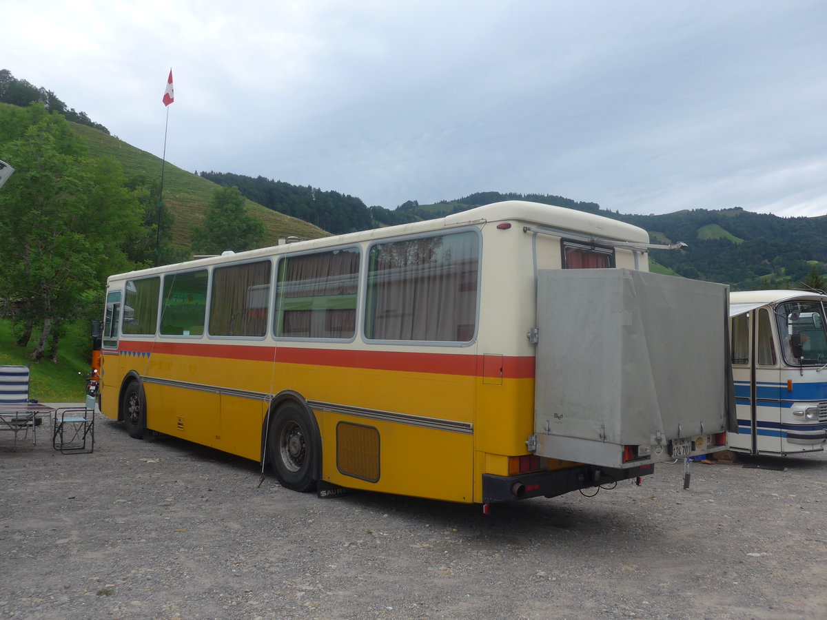 (208'842) - Toldo, Z�rich - ZH 124'701 - Saurer/R&J (ex Peter, Pfaffnau) am 17. August 2019 in Atzm�nnig, Schutt