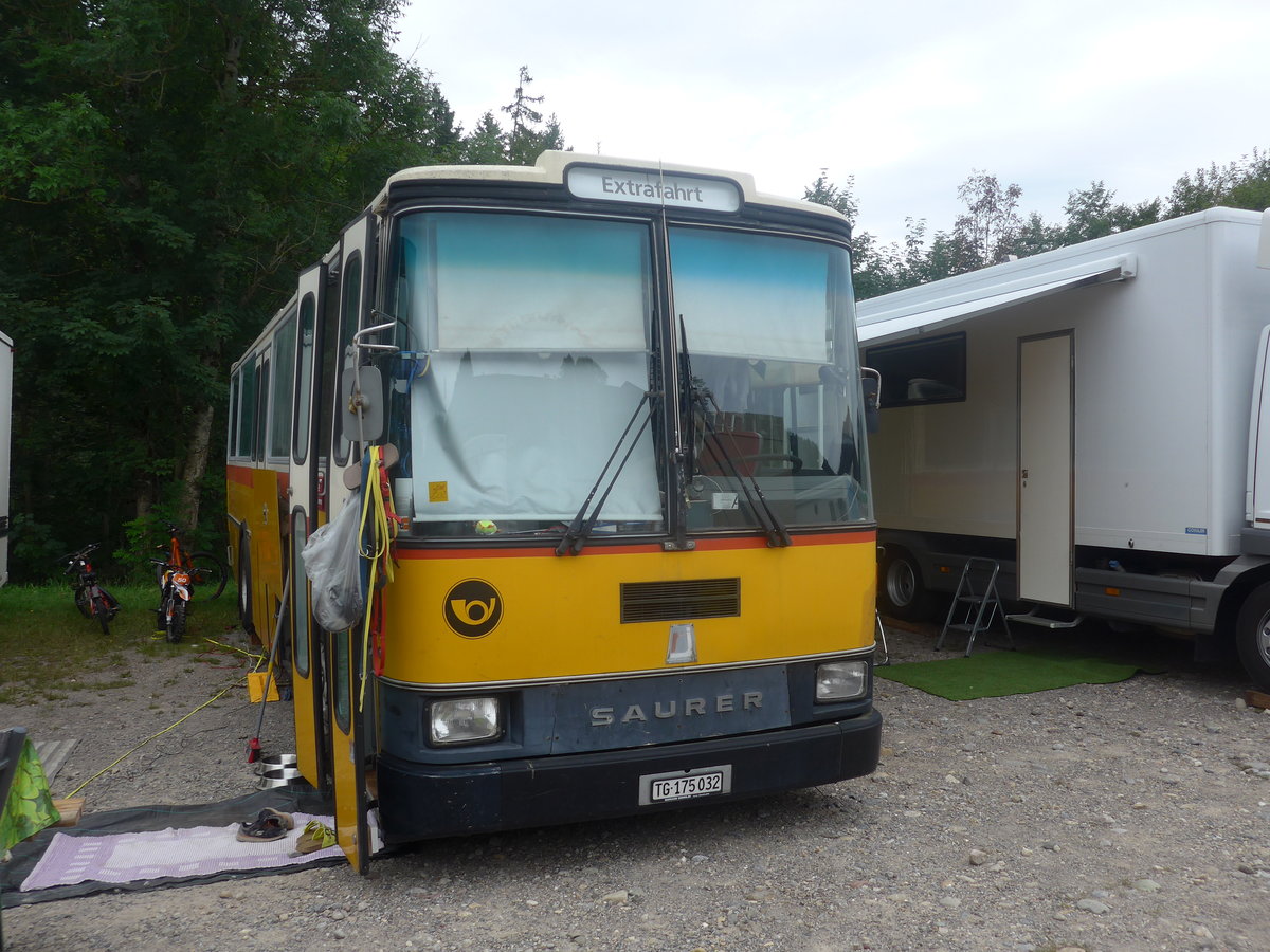 (208'857) - Sch�r, Ettenhausen - TG 175'032 - Saurer/R&J (ex Zimmermann, Kerns; ex Amstein, Willisau) am 17. August 2019 in Atzm�nnig, Schutt