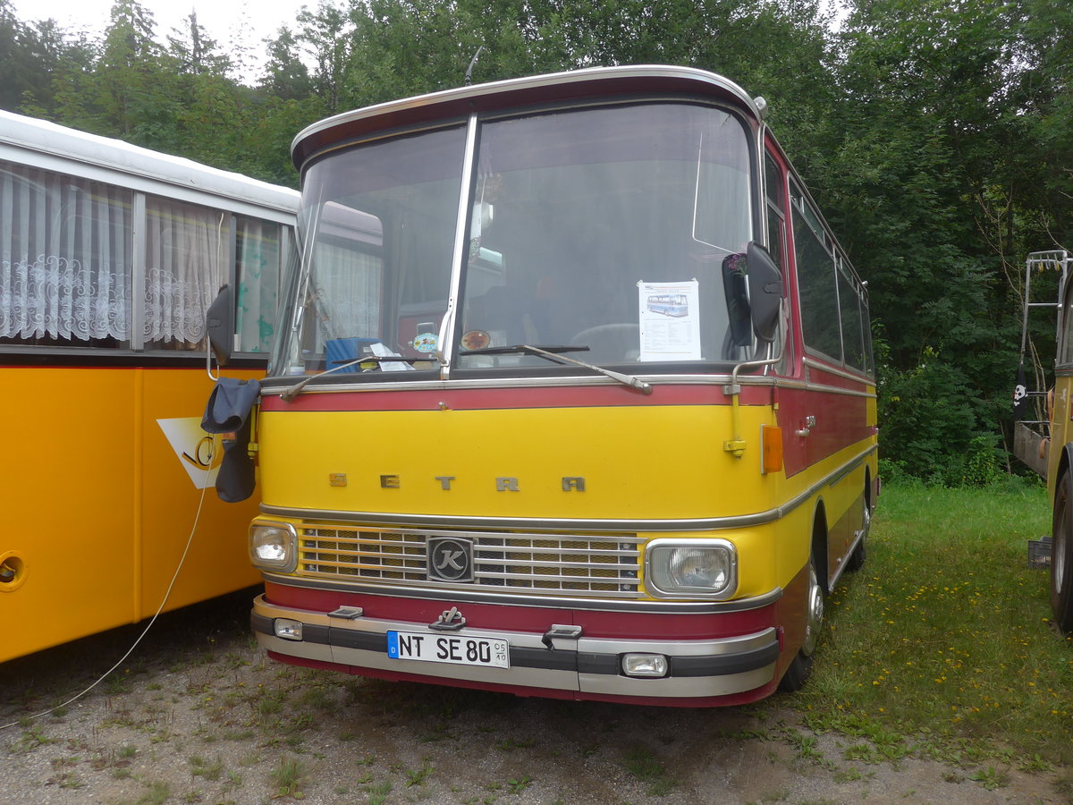 (208'867) - Aus Deutschland: Schiller, Esslingen - NT-SE 80 - Setra am 17. August 2019 in Atzm�nnig, Schutt