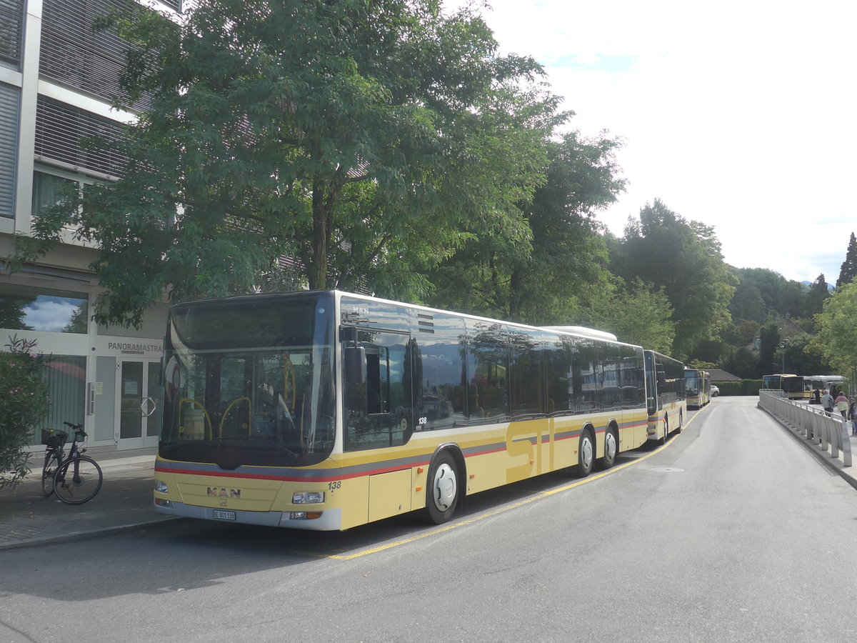 (209'046) - STI Thun - Nr. 138/BE 801'138 - MAN am 19. August 2019 bei der Schiffl�ndte Thun
