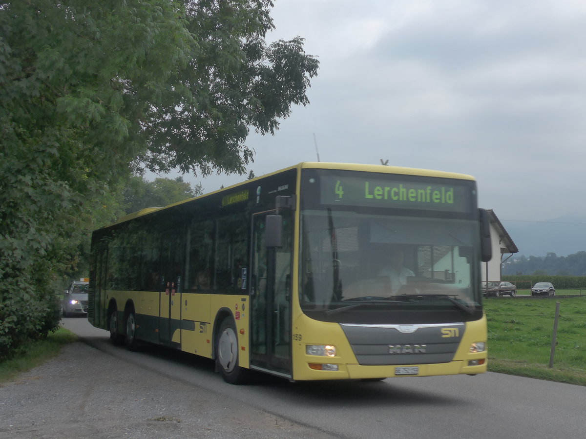 (209'059) - STI Thun - Nr. 159/BE 752'159 - MAN am 23. August 2019 in Uetendorf, Br�ggstrasse