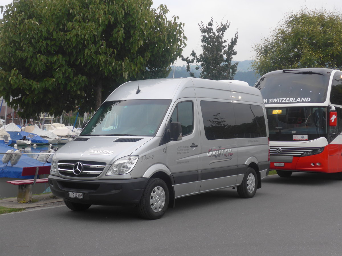 (209'065) - Gr�ter, Hochdorf - Nr. 18/LU 216'703 - Mercedes am 23. August 2019 in Thun, Strandbad