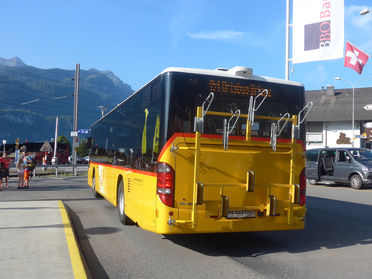 (209'124) - Fl�ck, Brienz - Nr. 3/BE 568'700 - Setra am 31. August 2019 beim Bahnhof Brienz
