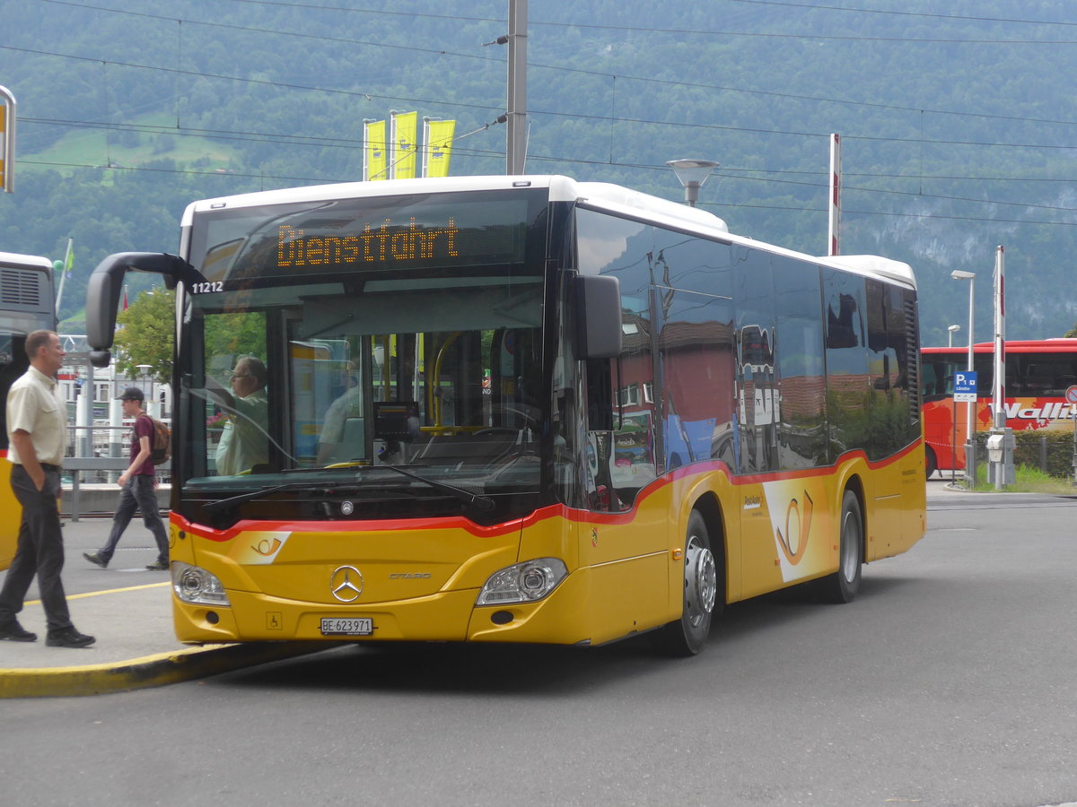 (209'161) - Fl�ck, Brienz - Nr. 21/BE 623'971 - Mercedes am 31. August 2019 beim Bahnhof Brienz