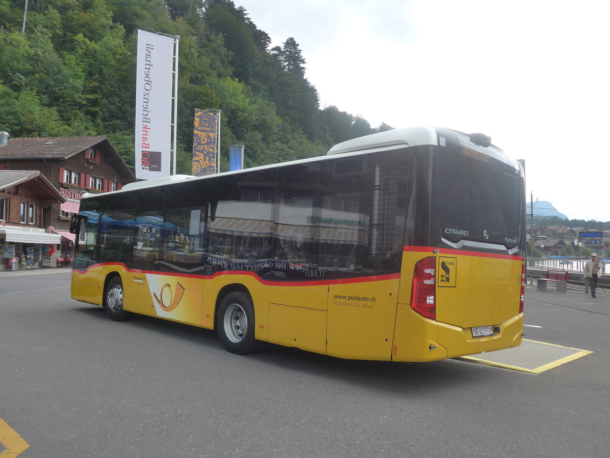 (209'163) - Fl�ck, Brienz - Nr. 21/BE 623'971 - Mercedes am 31. August 2019 beim Bahnhof Brienz