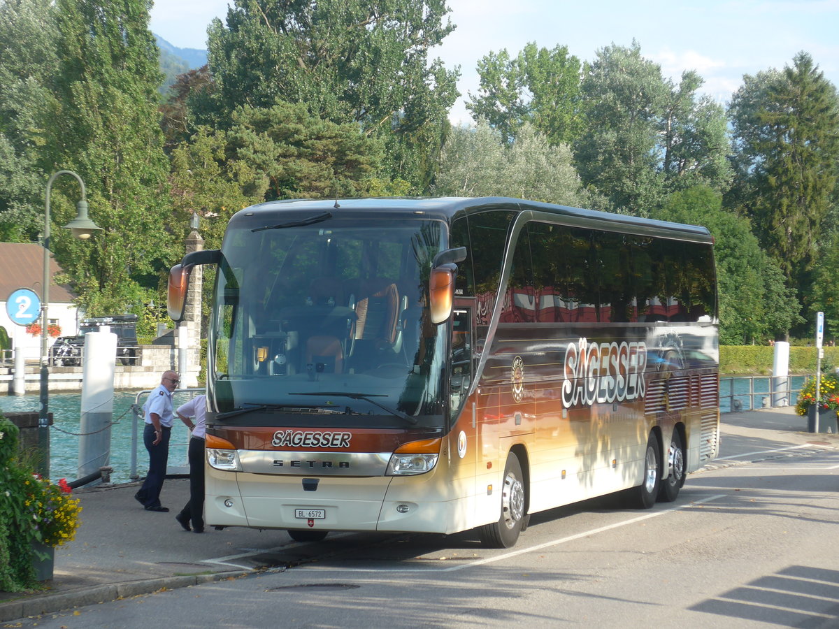 (209'167) - S�gesser, Wintersingen - Nr. 6/BL 6572 - Setra am 31. August 2019 bei der Schiffl�ndte Thun
