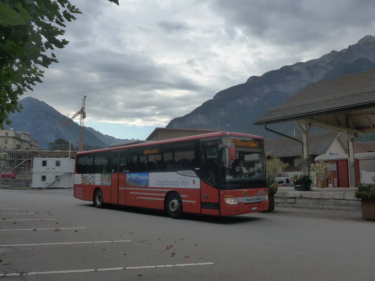 (209'180) - AFA Adelboden - Nr. 24/BE 26'701 - Setra am 1. September 2019 in Meiringen, Postautostation (Einsatz PostAuto f�r Engstlenalp-Bus)