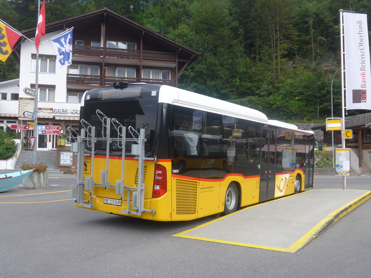 (209'196) - Fl�ck, Brienz - Nr. 5/BE 113'349 - Mercedes am 1. September 2019 beim Bahnhof Brienz