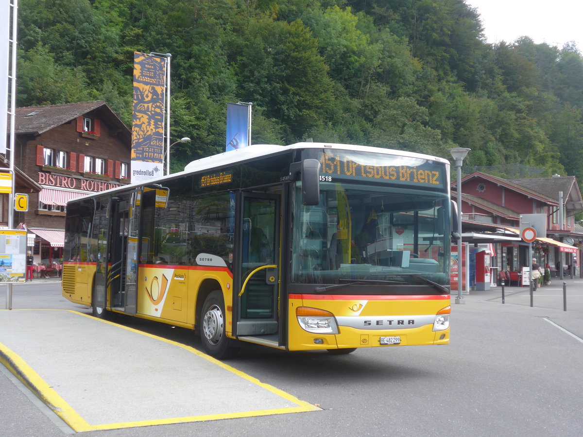 (209'199) - Fl�ck, Brienz - Nr. 1/BE 482'299 - Setra am 1. September 2019 beim Bahnhof Brienz