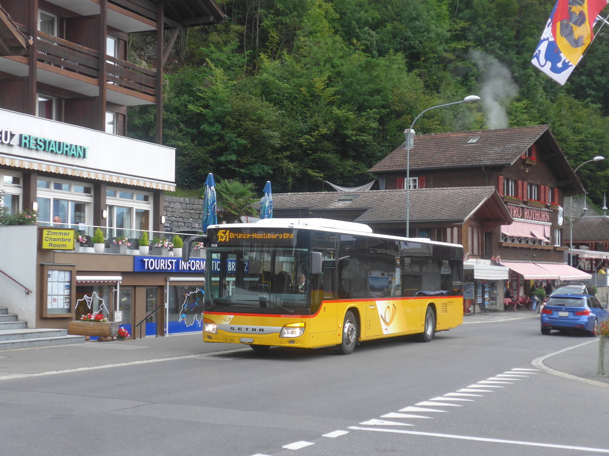 (209'205) - Fl�ck, Brienz - Nr. 3/BE 568'700 - Setra am 1. September 2019 beim Bahnhof Brienz