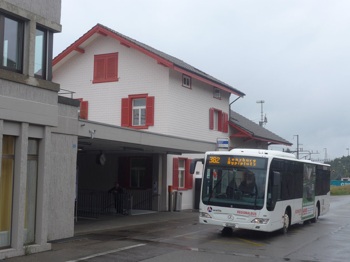 (209'394) - Knecht, Windisch - Nr. 461/AG 17'258 - Mercedes am 8. September 2019 beim Bahnhof M�genwil