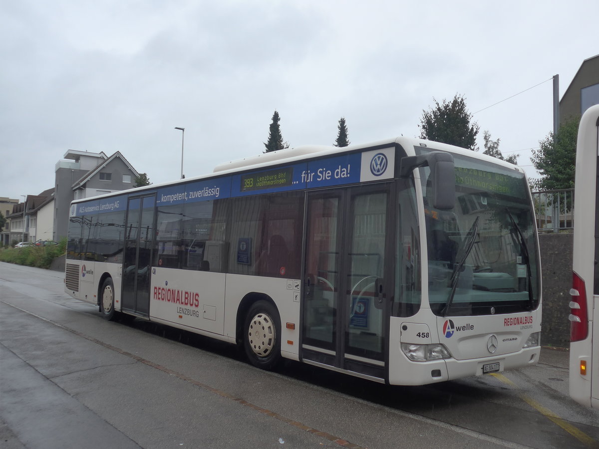 (209'397) - Knecht, Windisch - Nr. 458/AG 304'177 - Mercedes am 8. September 2019 beim Bahnhof M�genwil