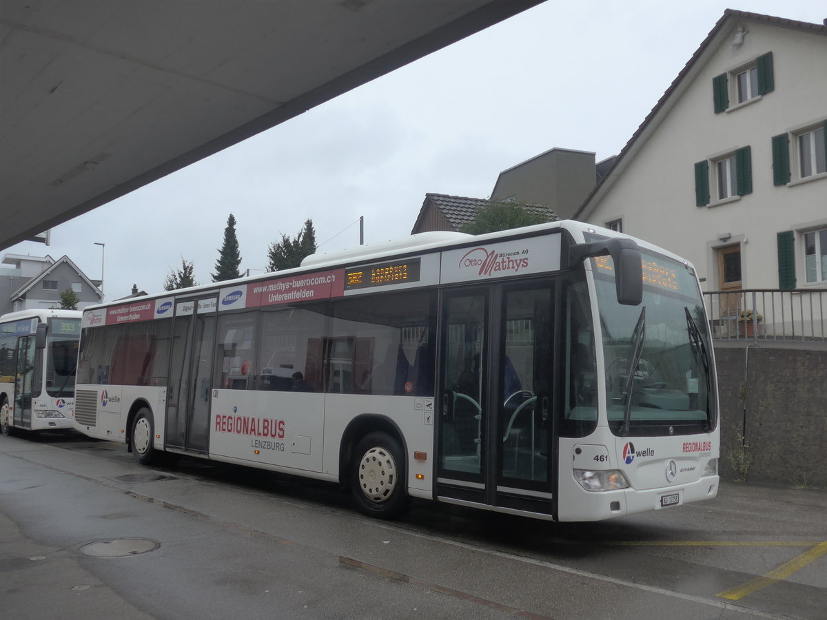 (209'398) - Knecht, Windisch - Nr. 461/AG 17'258 - Mercedes am 8. September 2019 beim Bahnhof M�genwil