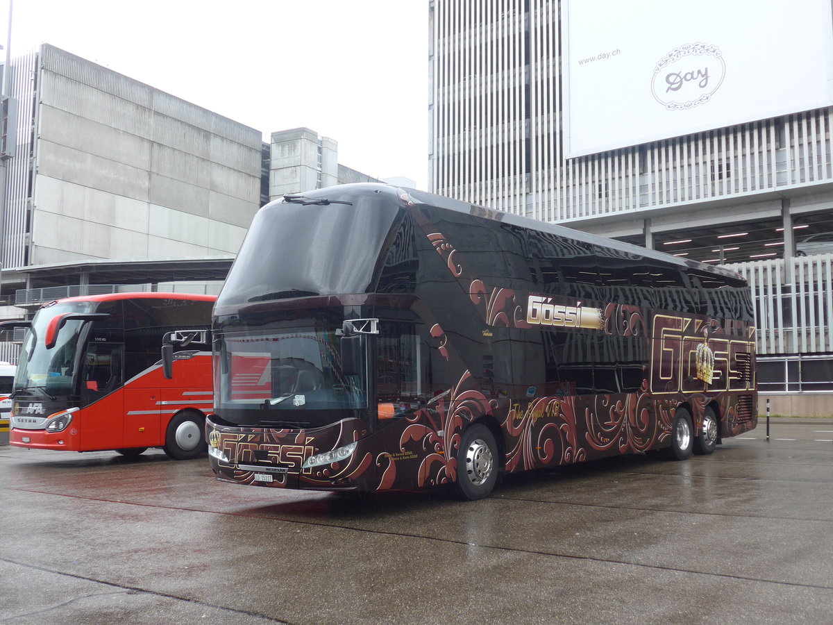 (209'410) - G�ssi, Horw - LU 15'117 - Neoplan am 8. September 2019 in Z�rich, Flughafen